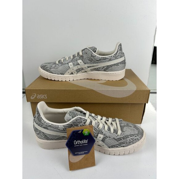 Asics Gel-PTG Snakeskin Low-Top Sneakers Cream/Gray Womens Size 8 Ortholite Inso - Picture 8 of 8